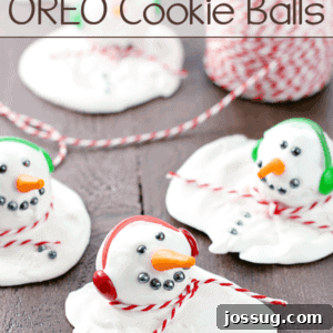 Melting Snowman OREO Cookie Balls