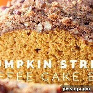 A delectable slice of Pumpkin Streusel Coffee Cake Bread, highlighting its rich textures and streusel topping.