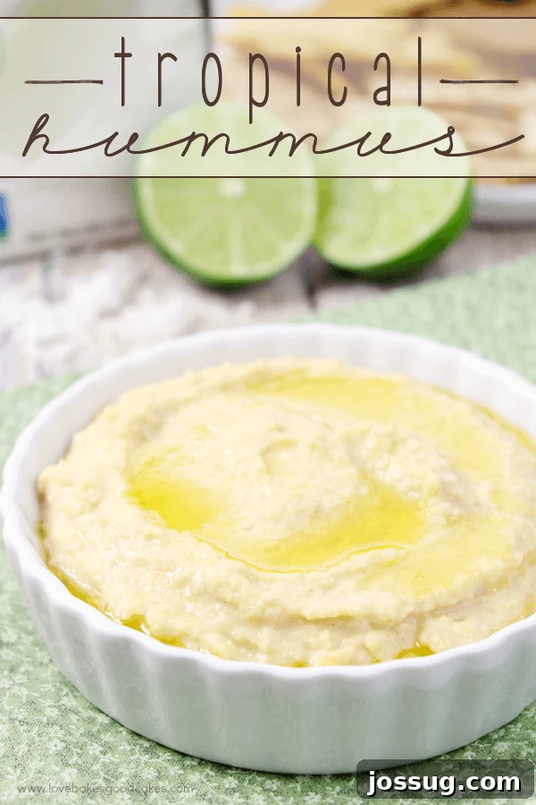 Paradise Hummus 2 Tropical Hummus in a white bowl with a lime. A vibrant, healthy, and easy plant-based dip for snacks or wraps.