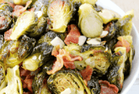 Crispy Brussels Sprouts with Smoky Bacon and Toasted Almonds