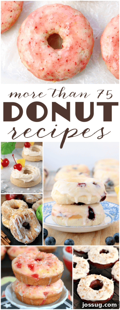 Unlock 75+ Delicious Donut Recipes 2 A vibrant collage showcasing more than 75 diverse donut recipes, perfect for any time of day.