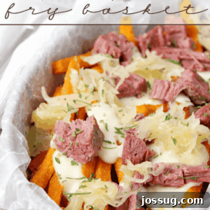 Reuben Fry Basket in a bowl with wax paper, perfect for sharing.