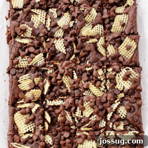 PMS Brownies with Cape Cod® Potato Chips on parchment paper.