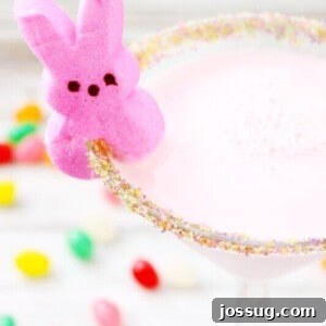 PEEPS® Cocktail in a glass full of liquid.