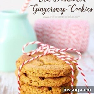 Old-Fashioned Gingersnap Cookies