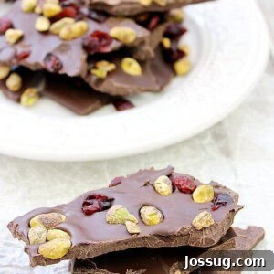Pistachio Cranberry Bliss Bark 2 Pistachio & Cranberry Bark