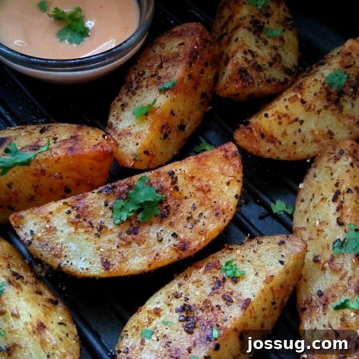 Grilled Potato Wedges | Indian Spices