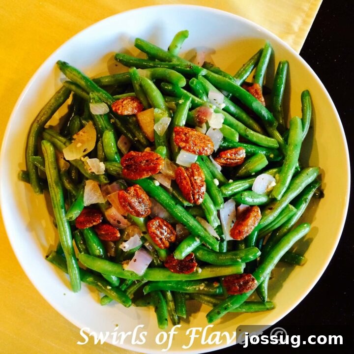 Buttery Green Beans With Glazed Pecans