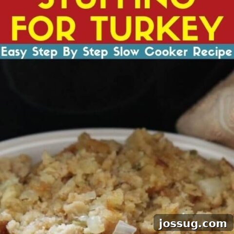Slow Cooker Stuffing For Turkey (Easy Make-Ahead)