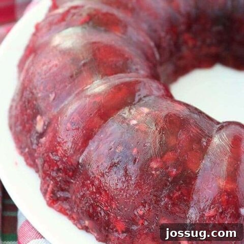 Old-Fashioned Cranberry Salad (JELLO mold)