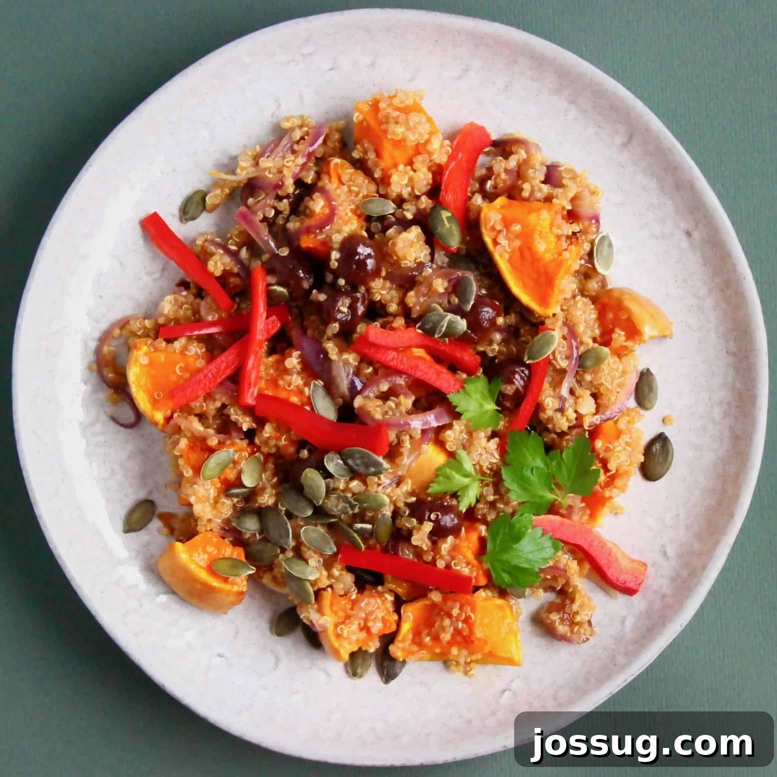Pumpkin Quinoa Salad (Vegan + GF)