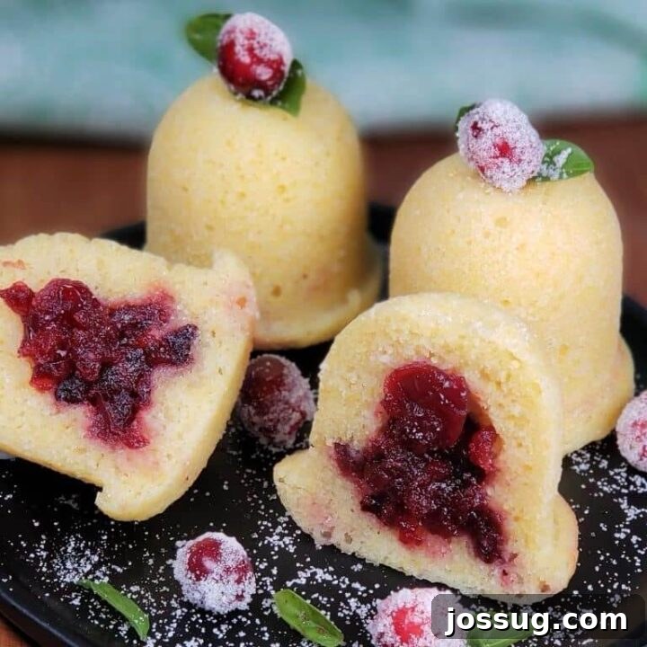 Instant Pot Cranberry Cornbread Jingle Bells (Sweet and Tart)