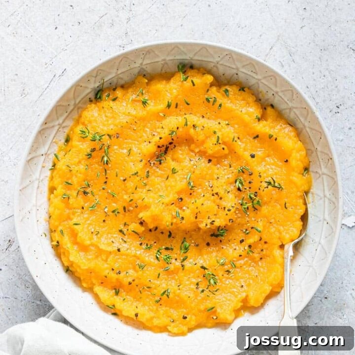Crockpot Mashed Butternut Squash | Gluten-Free