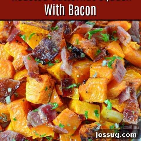 Roasted Butternut Squash With Bacon
