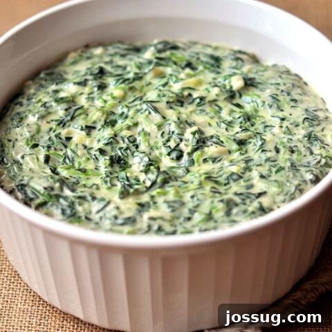 Easy Homemade Creamed Spinach with Crunchy Water Chestnuts