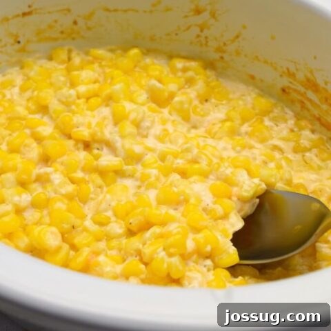 Cheesy Slow Cooker Corn (Easy Holiday Side)