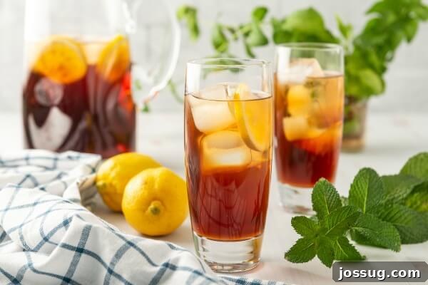 Southern Sweet Tea: Always Smooth and Sweet 10 two glasses of sweet tea with pitcher of tea in background