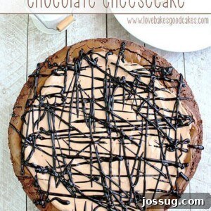 Brownie Bottom Chocolate Cheesecake for recipe card