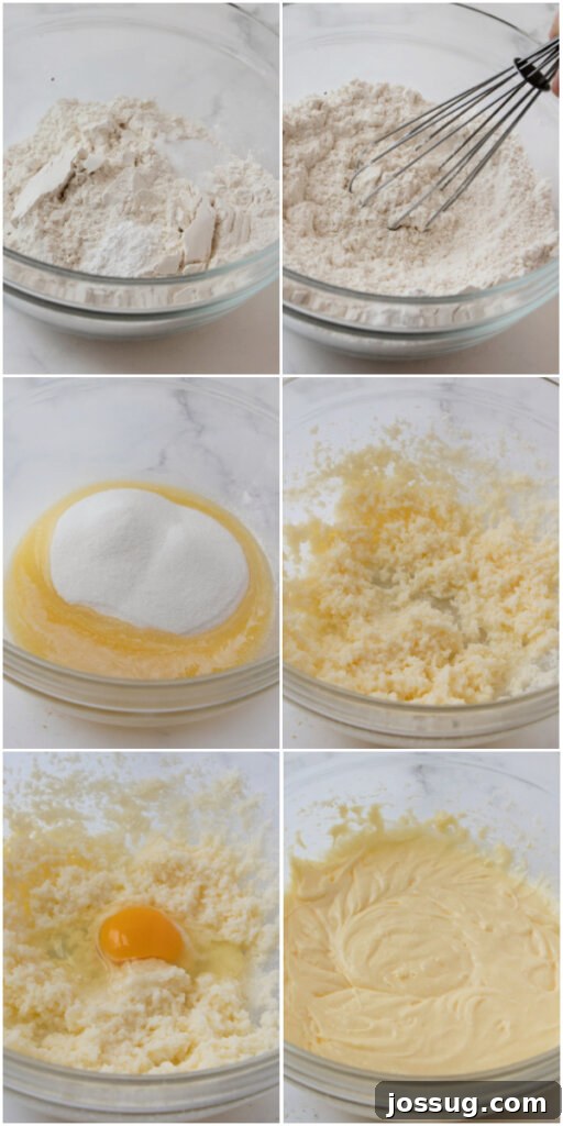Preparing dry ingredients and beginning to mix wet ingredients for lemon cupcakes