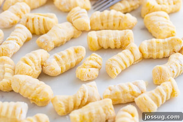 Pillowy Soft Potato Gnocchi 6 A bowl of delicious potato gnocchi, ready to be served
