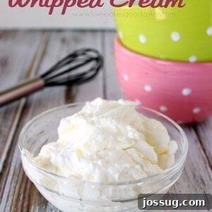 Homemade Sweetened Whipped Cream