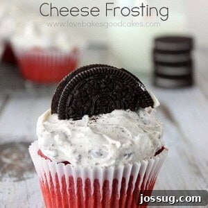 Red Velvet Cupcakes with OREO Cream Cheese Frosting