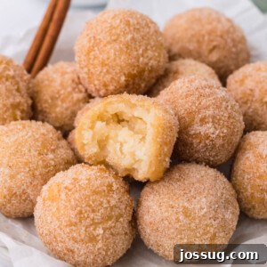 churros poppers stacked on plate, ready to be served and enjoyed