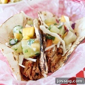 Chipotle Glazed Pineapple Peach Pork Tacos 2 Pineapple Peach Chipotle Pork Tacos