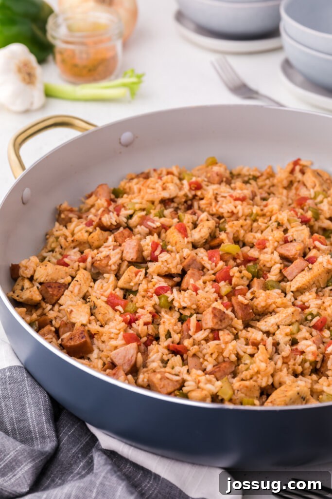Southern Soul Pot 3 finished jambalaya in skillet