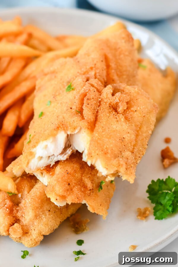 flaky fried fish