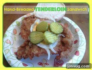 Countdown to 2013: 2012's Best Entrees 4 Breaded Pork Tenderloin Sandwich - Image of a delicious pork tenderloin sandwich