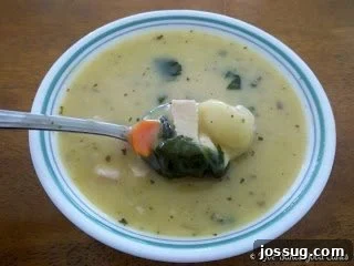 Pesto Chicken and Gnocchi Soup