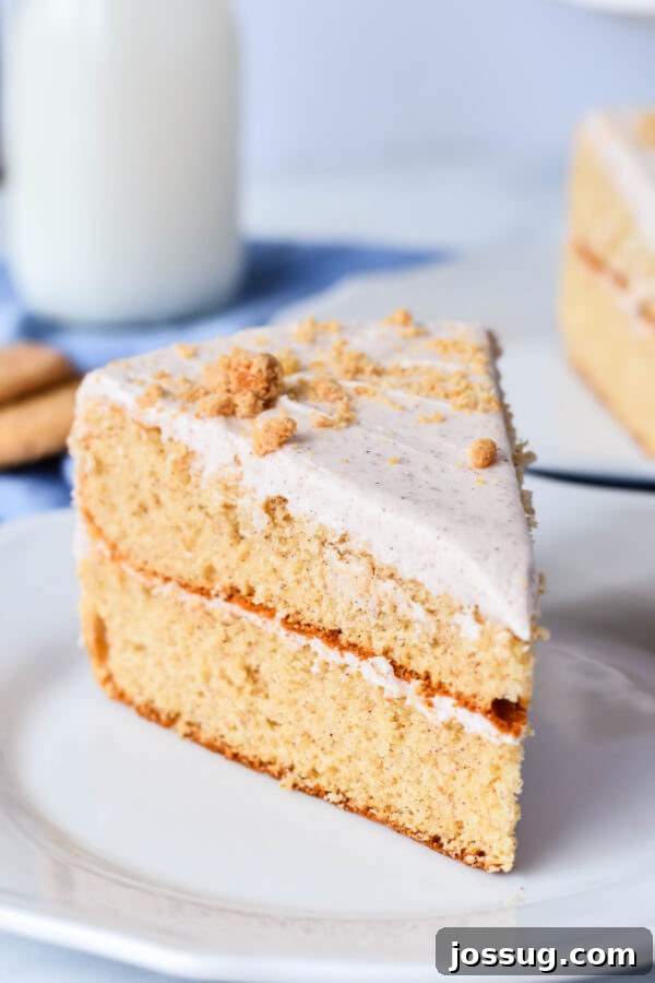 Snickerdoodle Dream 2 Slice of Snickerdoodle Cake on a plate
