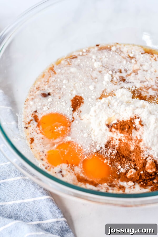 Snickerdoodle Dream 7 Eggs added to the bowl