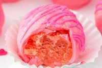 Pink Valentine’s Day Truffles