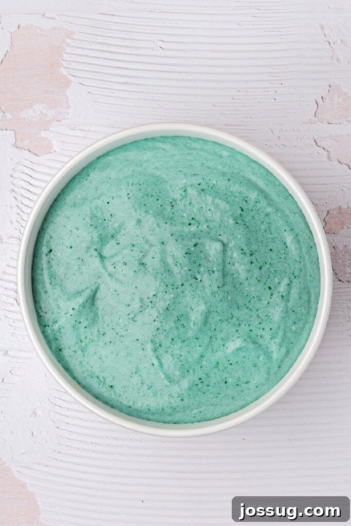 Tropical Blue Spirulina Smoothie Bowl 5 Smooth Blue Spirulina Smoothie Bowl in White Bowl