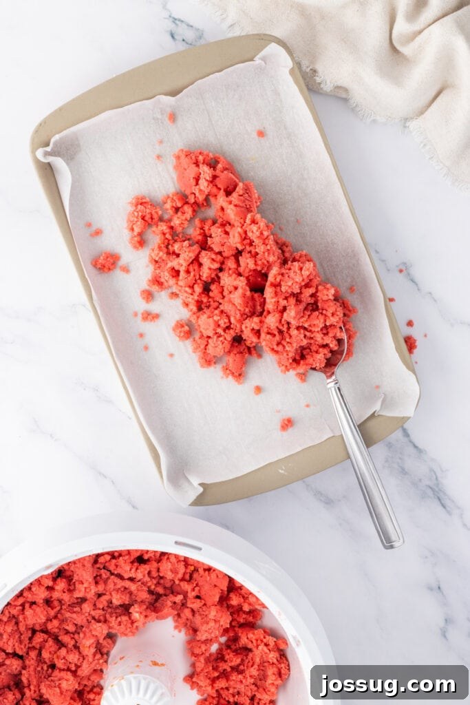 Strawberry Cream Truffle Hearts 8 Strawberry cake crumbs mixed with frosting until fully combined
