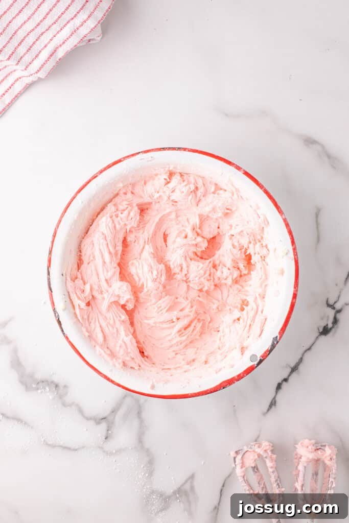 Finished Cherry Buttercream Frosting