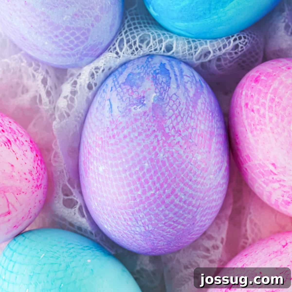Fabric Textured Easter Eggs