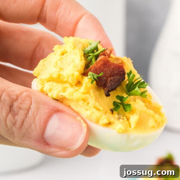 Bacon Cheddar Deviled Eggs