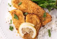 Golden Garlic Parmesan Flounder