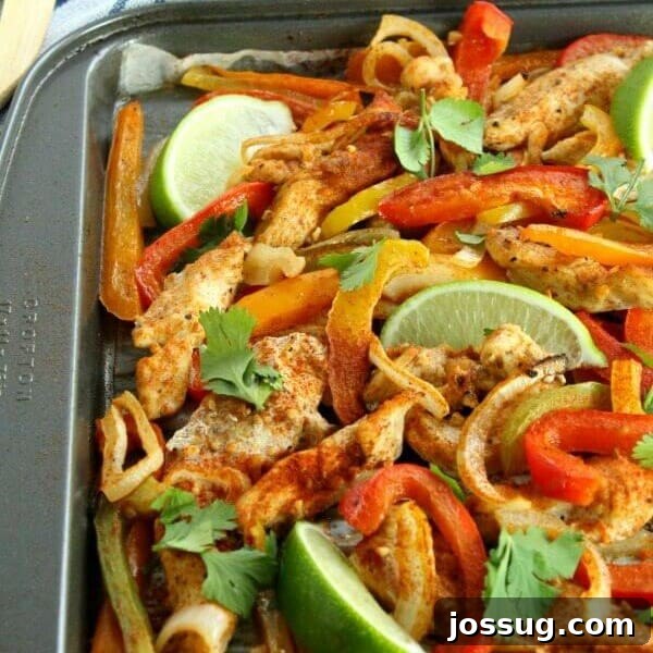 Get dinner on the table quickly with this Sheet Pan Chicken Fajitas recipe