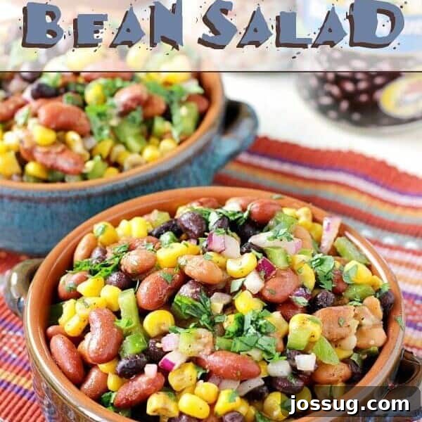 Mexican Bean Salad in two bowls