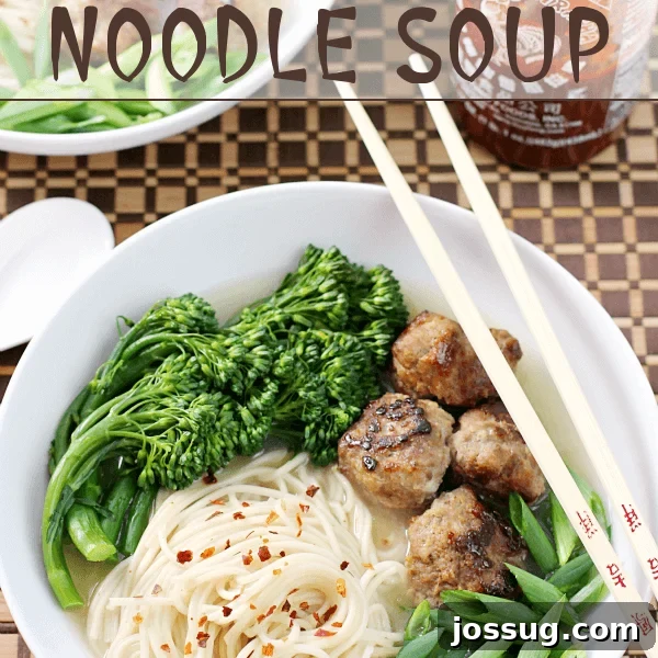 Instant Pot Pork Ramen Recipe: Homemade Broth in 30 Minutes 18 Kung Fu Panda Noodle Soup in a white bowl with chop sticks.