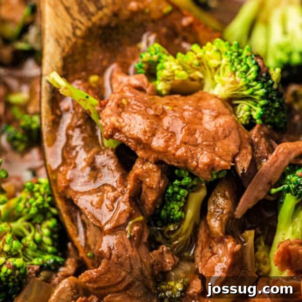 Instant Pot Pork Ramen Recipe: Homemade Broth in 30 Minutes 19 Square image of beef and broccoli served in a white bowl