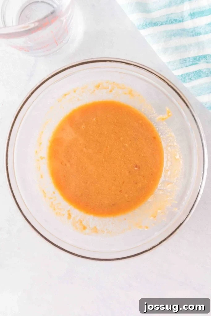 Creamy Peanut Butter Ramen Noodles Recipe in 10 Minutes 5 Creamy homemade peanut sauce whisked until smooth for Peanut Butter Ramen Noodles.