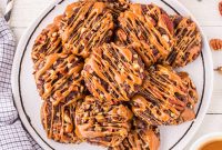 Chewy Turtle Cookies with Chocolate and Caramel