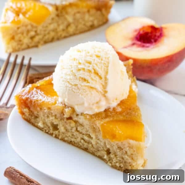 Frozen Peach Bellini Cocktail Recipe for Summer 12 cake slice on plate