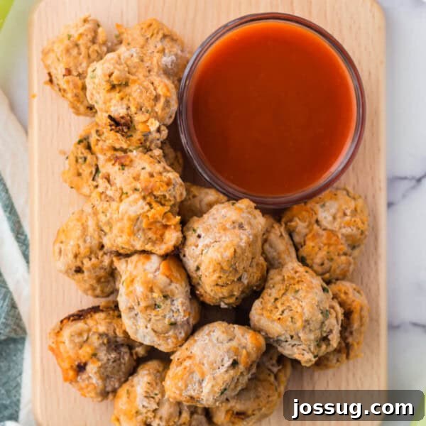 Homemade Fry Sauce Recipe: Tangy Dipping Sauce 13 buffalo chicken meatballs with sauce on wooden board