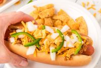 Texas-Style Chili Dogs Recipe: Loaded Chili Cheese Dogs